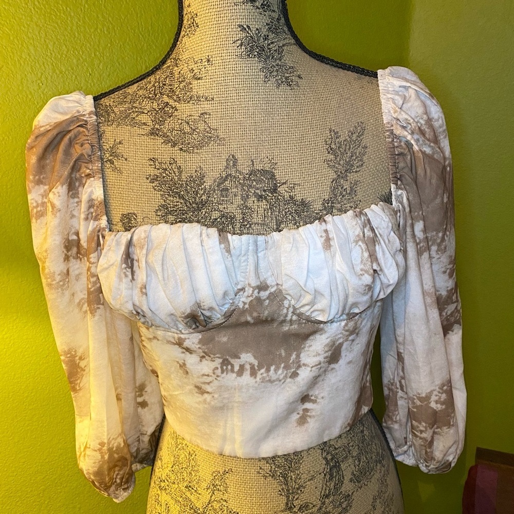 12th Tribe Pacific Time Tie Dye Crop Top